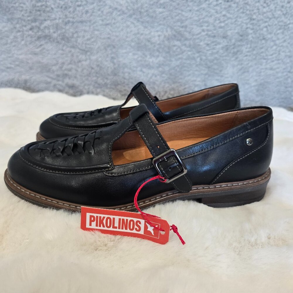 PIKOLINOS Black Leather Loafers - Picture 4 of 13